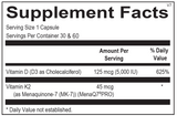 REGENERATE Vitamin K2 with D3 (60 capsules)